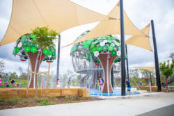 Water Water Park Flagstone Tree House Development Recreation Park Play Adventure Splash Pad Splash Brisbane Innovation Custom Bespoke playscape creations construction peet communities Australia Logan Council children